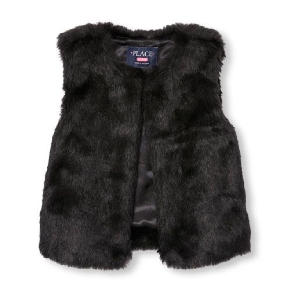 Children’s place faux fur vest